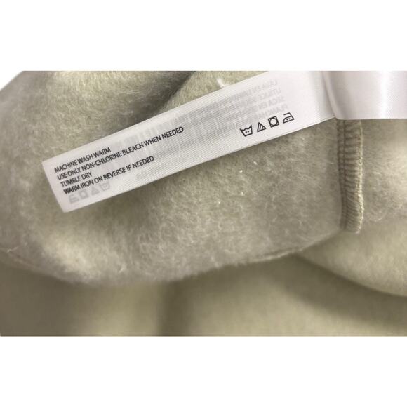 American Garage Oversized Sage Green Short Sleeve Fleece Sweatshirt Small NWOT - Picture 7 of 7